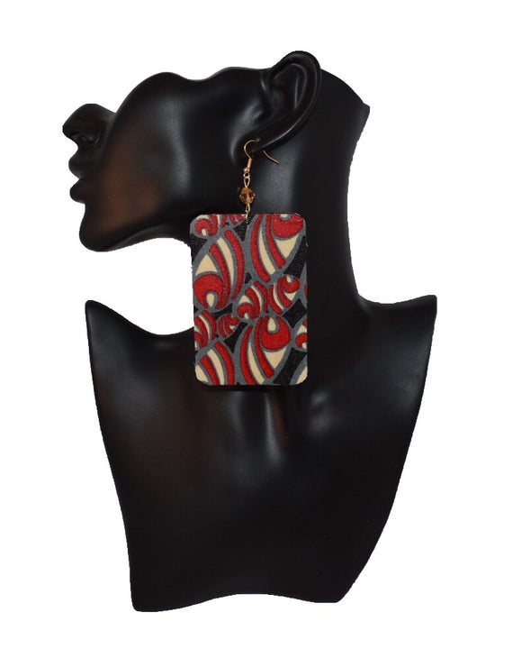 Red Galore Nubia L.R. Earrings