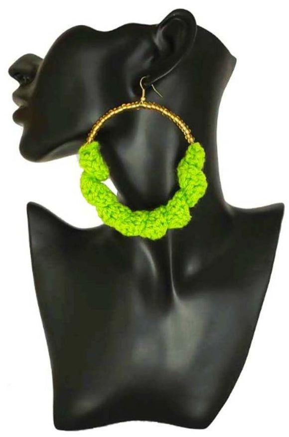 Lime Green Denali Earrings