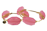 Pink Wire Bangle Bracelet