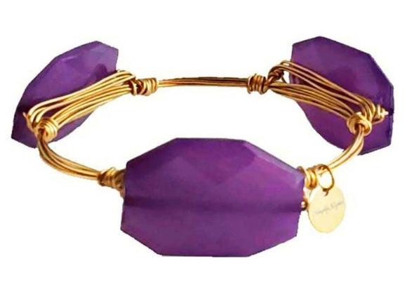 Purple Wire Bangle Bracelet