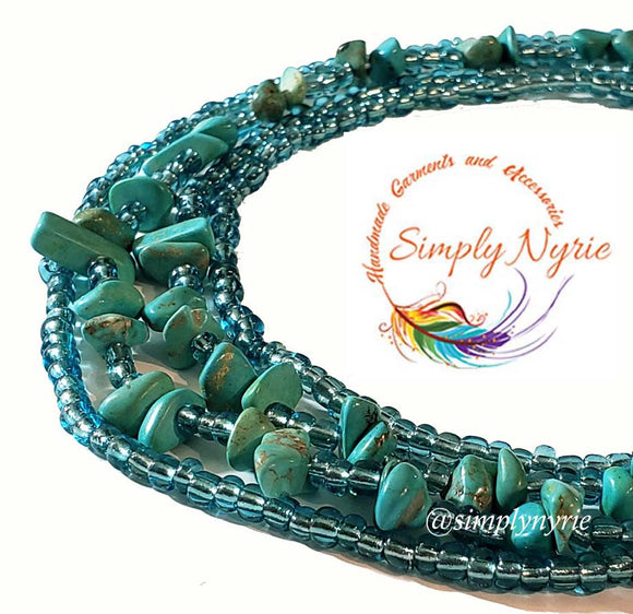 Turquoise Candice Waist Beads