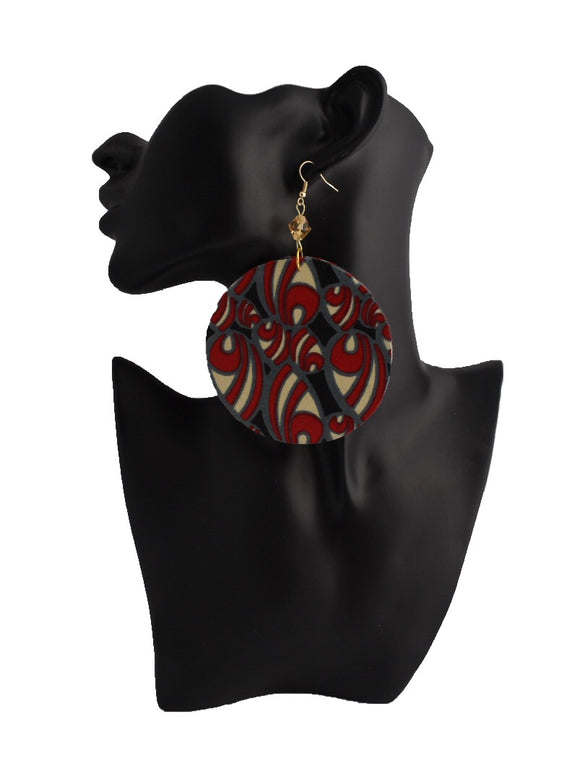 Red Galore Nubia L.C. Earrings